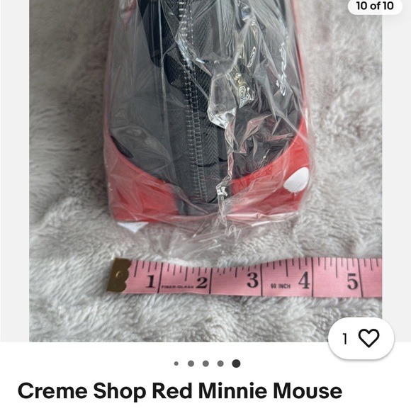 NWT Crème Shop Red Minnie Mouse Disney Done Makeup Cosmetics Travel Bag Pouch - Picture 8 of 8